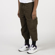 Load image into Gallery viewer, Maharishi Loose Cropped Cargo Trackpants / Mil Olive