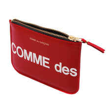 Load image into Gallery viewer, COMME des GARÇONS Huge Logo Wallet Pouch / Red