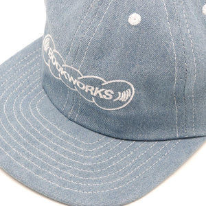Book Works BW Record Logo Hat / Lt Denim – deadstockmkd.ca